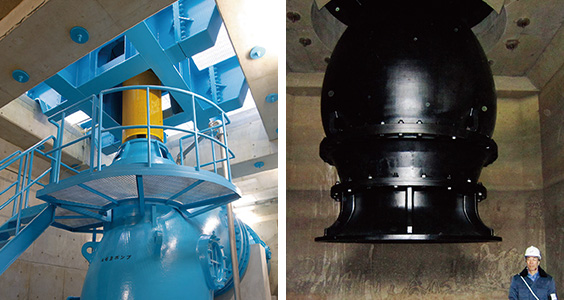 立軸斜流ポンプ