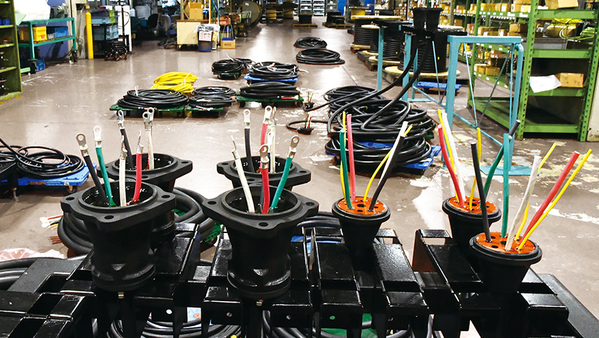 ケーブル組立エリア