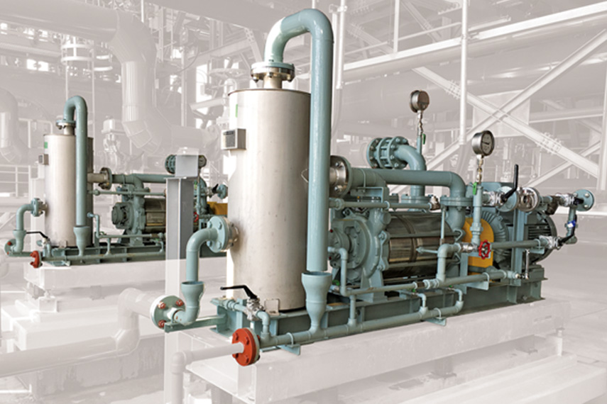 1. Condenser vacuum pump for generating power from incineration of solid waste