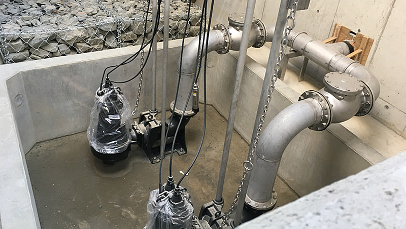 雨水貯留施設排水ポンプ設備