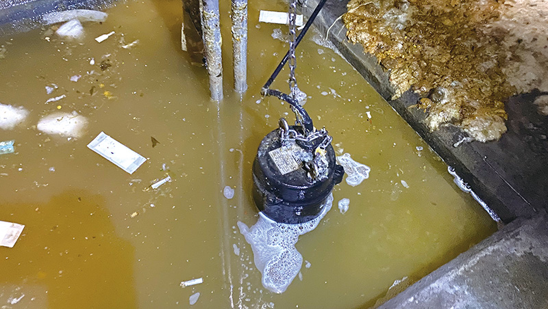 汚水排水設備の省力化に貢献