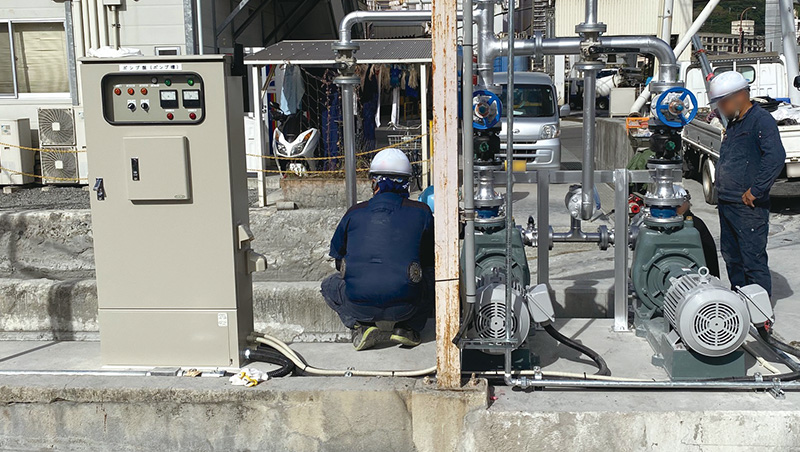 工場排水・雨水排水用ポンプ設備