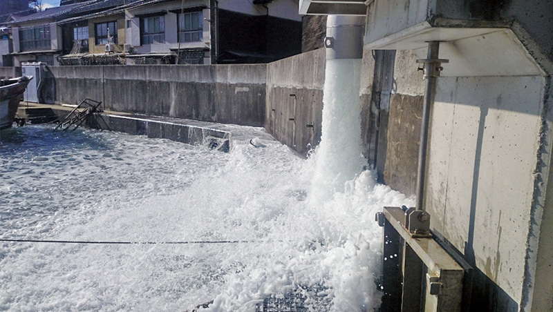 出水期の高潮対策に貢献