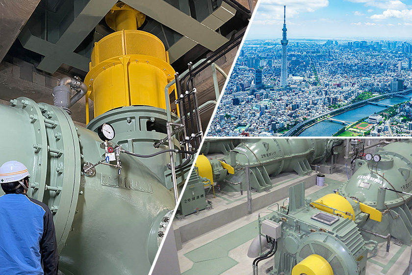 機場用大型ポンプで安全・安心な暮らしに貢献